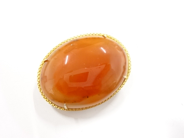 アンティーク　瑪瑙　帯留め